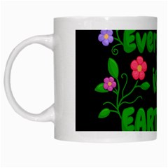 Earth Day White Mugs