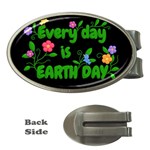 Earth Day Money Clips (Oval)  Front