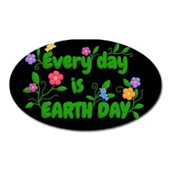 Earth Day Oval Magnet