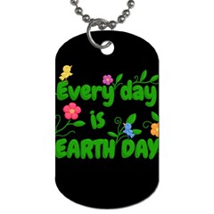 Earth Day Dog Tag (One Side)