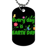 Earth Day Dog Tag (One Side) Front