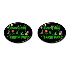 Earth Day Cufflinks (Oval)