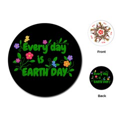 Earth Day Playing Cards (Round) 