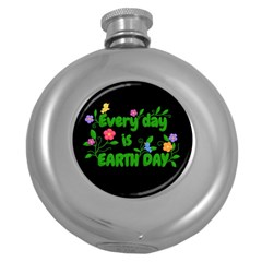 Earth Day Round Hip Flask (5 oz)