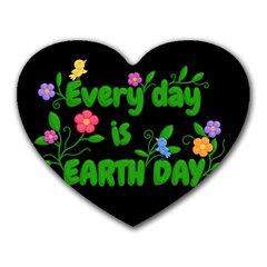 Earth Day Heart Mousepads