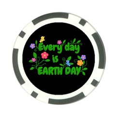 Earth Day Poker Chip Card Guard (10 pack)