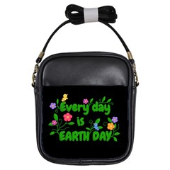 Earth Day Girls Sling Bags