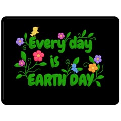 Earth Day Fleece Blanket (Large) 