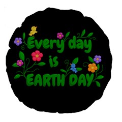 Earth Day Large 18  Premium Round Cushions