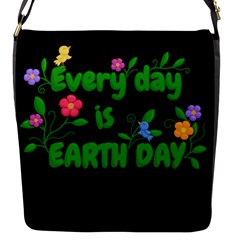 Earth Day Flap Messenger Bag (S)