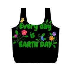 Earth Day Full Print Recycle Bags (M) 