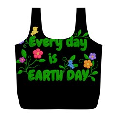 Earth Day Full Print Recycle Bags (L) 