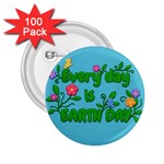 Earth Day 2.25  Buttons (100 pack)  Front