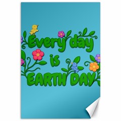 Earth Day Canvas 12  X 18   by Valentinaart