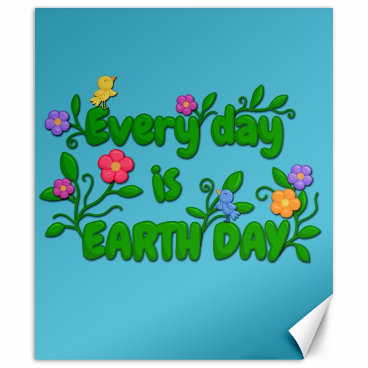 Earth Day Canvas 20  x 24  