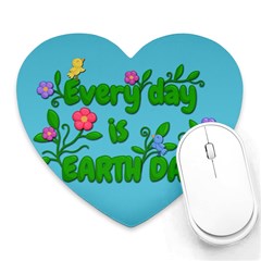 Earth Day Heart Mousepads by Valentinaart