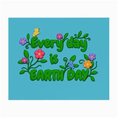 Earth Day Small Glasses Cloth (2-side) by Valentinaart