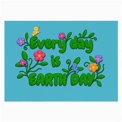 Earth Day Large Glasses Cloth (2-side) by Valentinaart