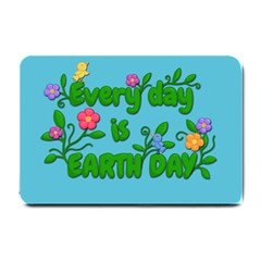 Earth Day Small Doormat  by Valentinaart