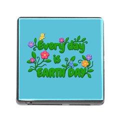 Earth Day Memory Card Reader (square) by Valentinaart