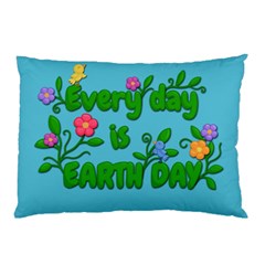 Earth Day Pillow Case (two Sides) by Valentinaart