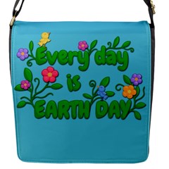 Earth Day Flap Messenger Bag (s) by Valentinaart