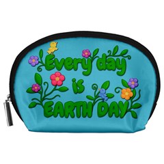 Earth Day Accessory Pouches (large)  by Valentinaart