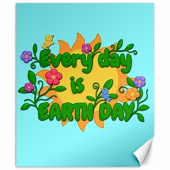 Earth Day Canvas 8  X 10  by Valentinaart