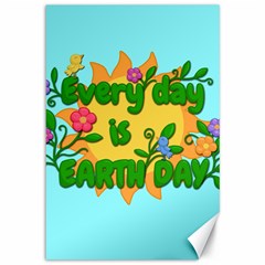 Earth Day Canvas 12  X 18   by Valentinaart