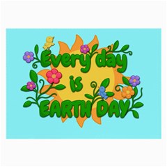 Earth Day Large Glasses Cloth (2-side) by Valentinaart