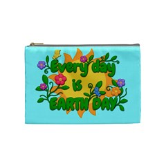 Earth Day Cosmetic Bag (medium)  by Valentinaart