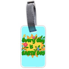 Earth Day Luggage Tags (one Side)  by Valentinaart