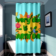 Earth Day Shower Curtain 36  X 72  (stall)  by Valentinaart