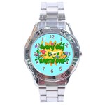 Earth Day Stainless Steel Analogue Watch Front