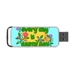 Earth Day Portable Usb Flash (two Sides) by Valentinaart