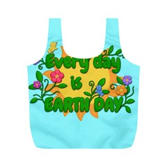 Earth Day Full Print Recycle Bags (m)  by Valentinaart