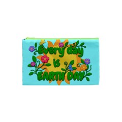 Earth Day Cosmetic Bag (xs) by Valentinaart