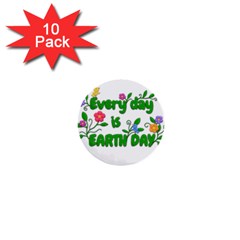 Earth Day 1  Mini Buttons (10 Pack)  by Valentinaart