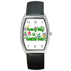 Earth Day Barrel Style Metal Watch by Valentinaart