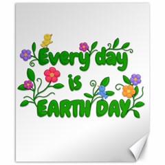 Earth Day Canvas 8  X 10  by Valentinaart