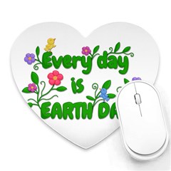 Earth Day Heart Mousepads by Valentinaart