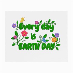 Earth Day Small Glasses Cloth (2-side) by Valentinaart