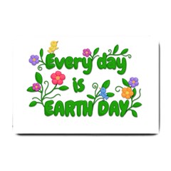 Earth Day Small Doormat  by Valentinaart