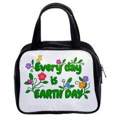 Earth Day Classic Handbags (2 Sides) by Valentinaart