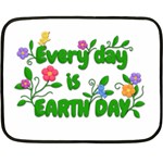 Earth Day Double Sided Fleece Blanket (Mini)  35 x27  Blanket Front