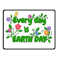 Earth Day Fleece Blanket (small) by Valentinaart