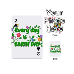 Earth Day Playing Cards 54 (mini)  by Valentinaart