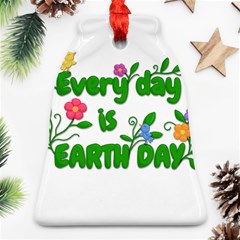 Earth Day Ornament (bell) by Valentinaart