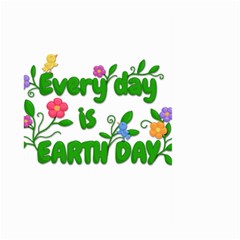 Earth Day Large Garden Flag (two Sides) by Valentinaart