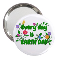 Earth Day 3  Handbag Mirrors by Valentinaart